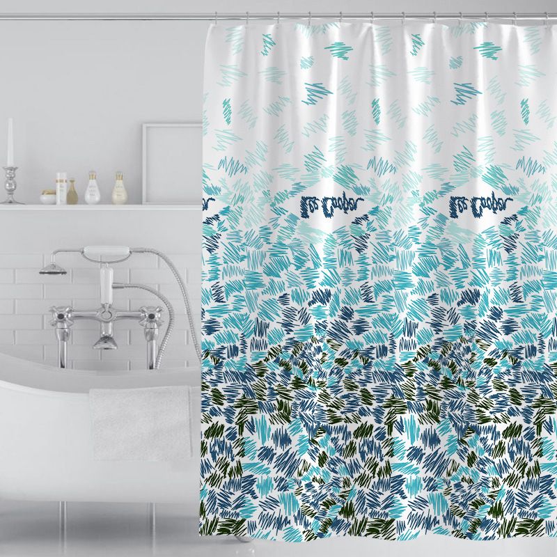 Bath Curtain, Thickened Opaque High-Density Shower Curtain Impermeable Partition Curtain Shower Curtain Size: 100 * 180cm) โ image 5