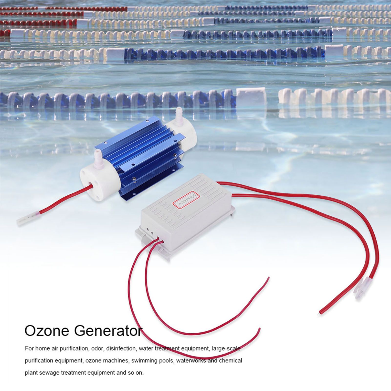 Ozone Generator Ozonator Ionizer Tube Air Purifier Quartz Tube Power Supply 220V 3G — image 2
