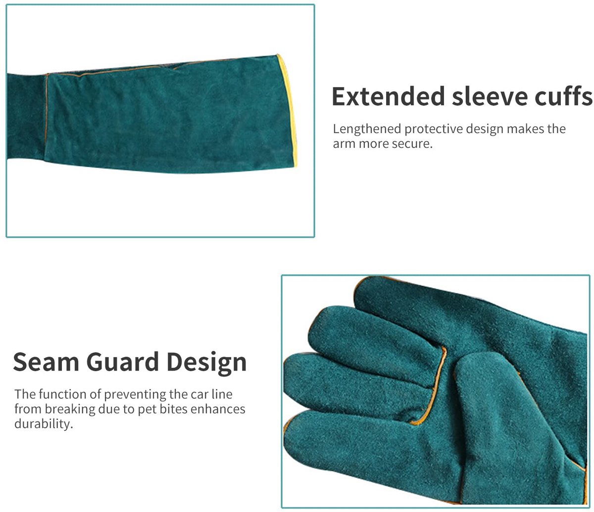Anti-bite safety gloves - Pet gloves - Anti-bite gloves - Safety gloves - Pet protective gloves - Welding gloves - Anti-bite - Suitable for dogs, cats and — image 2