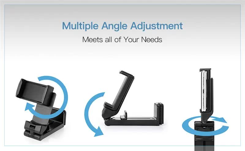 Adjustable Foldable Phone and Tablet Stand for Desk, Travel and Video Calls, Universal Holder with Stable Viewing Angle, White — image 6