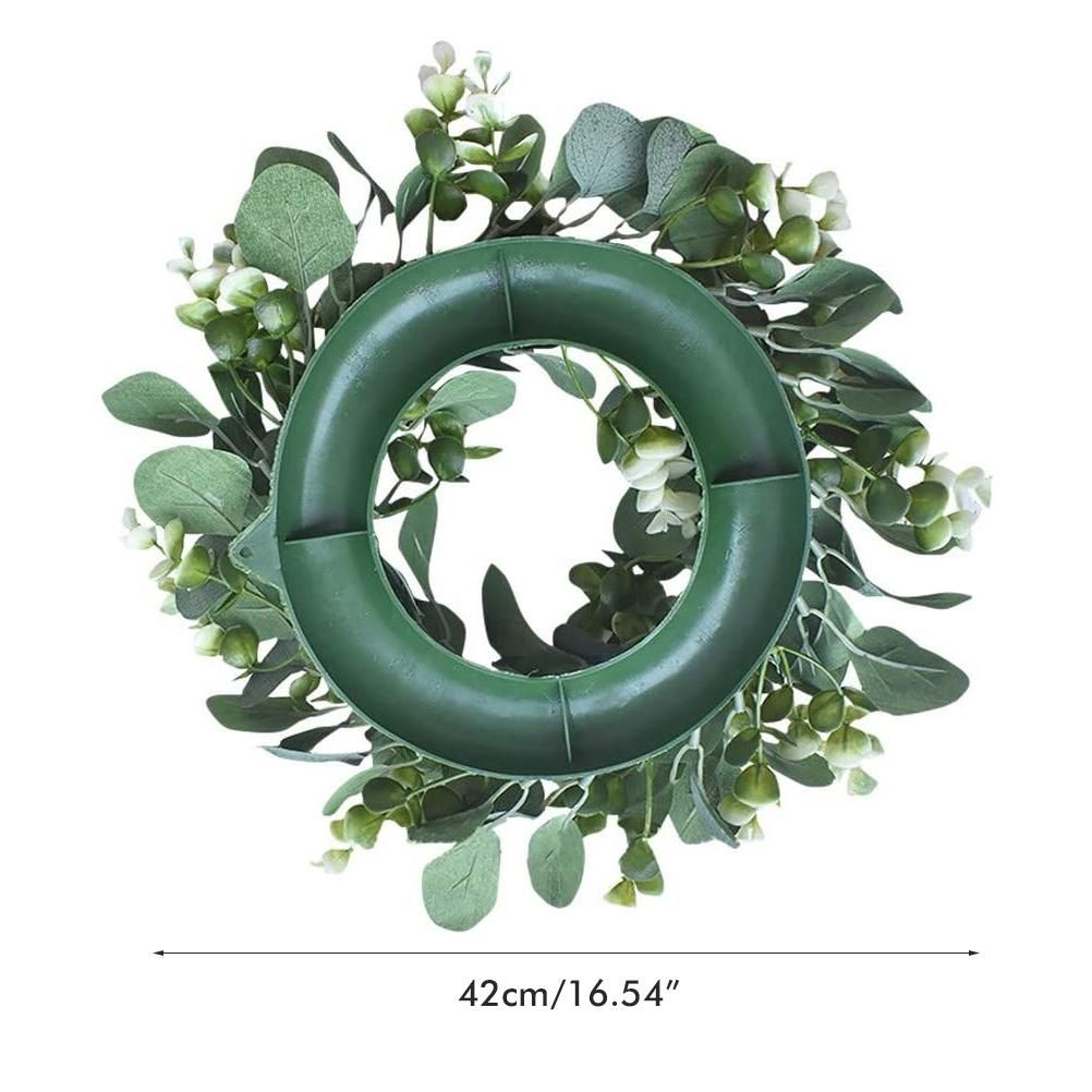 Artificial Green Wreath Wall Hanging Wreath Spring Door Decoration for Indoor Outdoor โ image 2
