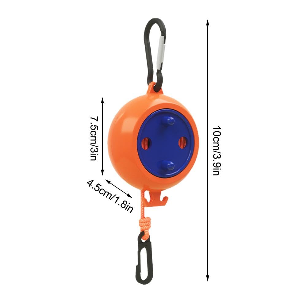 Portable Travel Clothesline with Adjustable Clips and Carabiners, Non-Slip Laundry Drying Line for Camping, Hotels and Outdoor Use — image 6