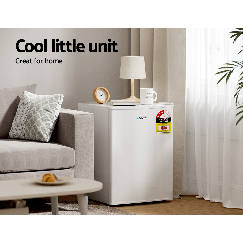 Devanti 70L Portable Mini Bar Fridge - White — image 4