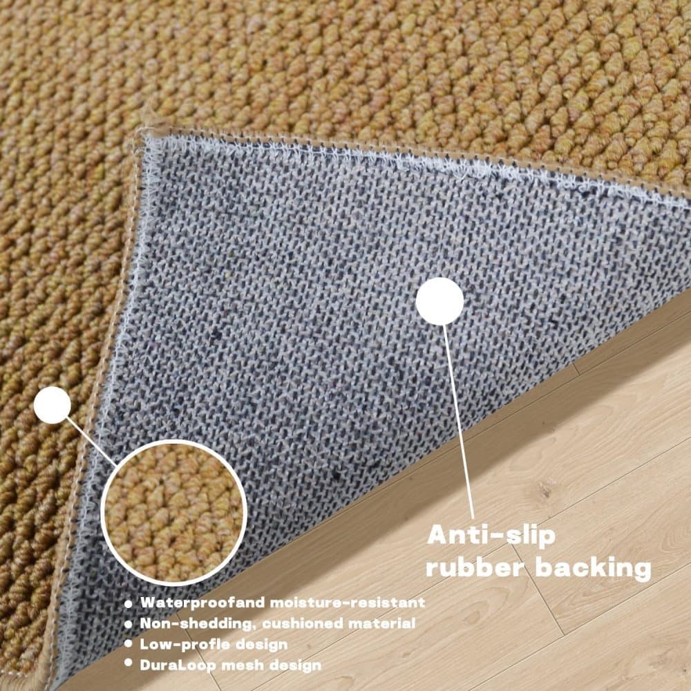 Brown Jute Doormat for Indoor and Outdoor Use Non-Slip Dust-Resistant Quick-Absorbing, 60x90cm — image 6