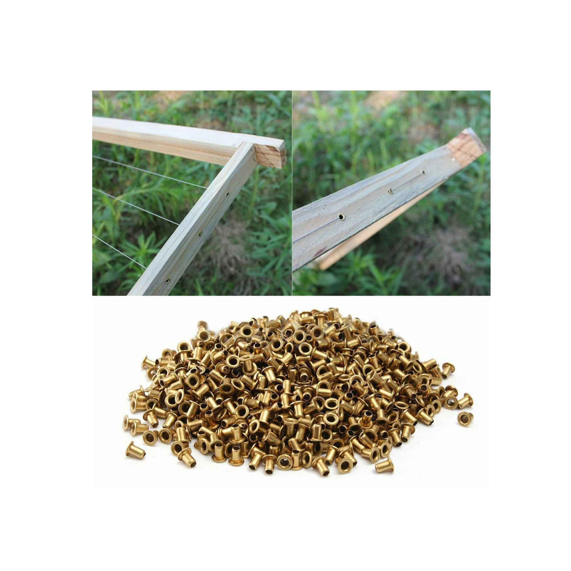 1000 Bee Frame Eyelets Brass Fittings Bee Hive Beehive Beekeeping Beekeeper Tool โ image 5