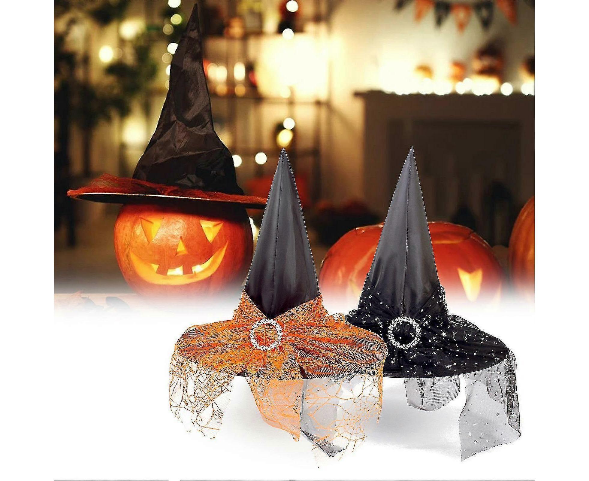 Fashion Reusable Cloth Halloween Babies Wizard Hat For Party Decor-Black — image 3