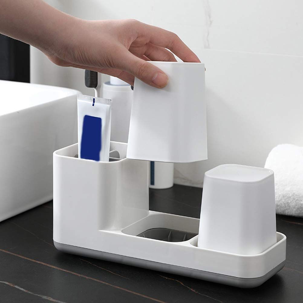 Toothbrush Holder Toothbrush Stand Holder Hanger Rack Stand Washroom Rack Clothes Hanging Rack 1-pcs — image 3