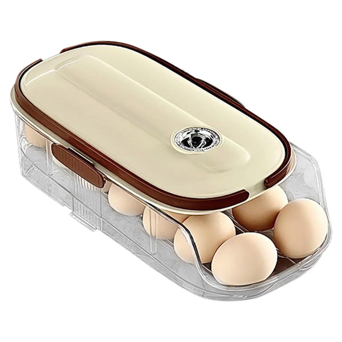 Home Egg Carton Kitchen Storage Organizer for Handheld Egg Holding and Display — image 2