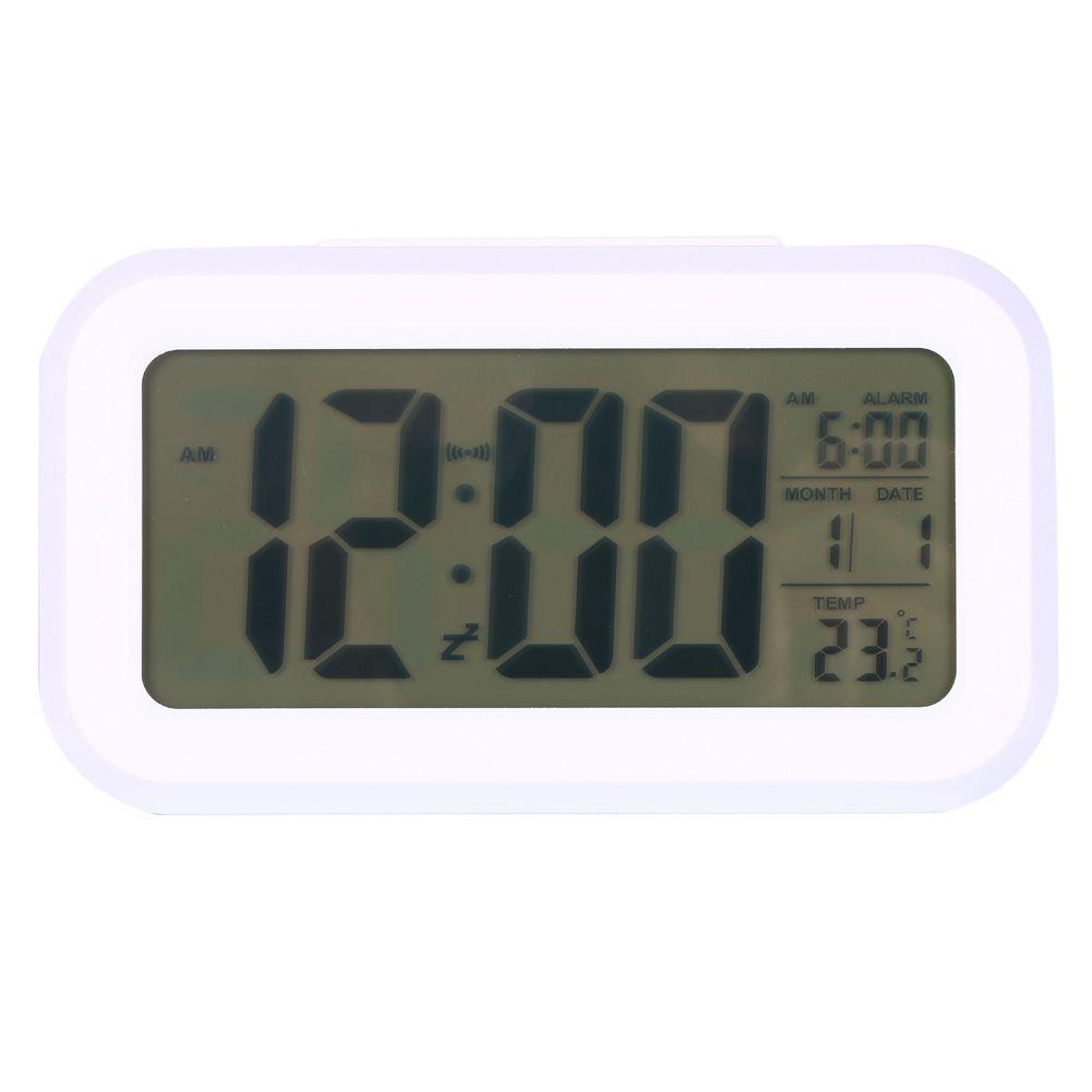 LED Backlight Digital Snooze Desk Alarm Clock Temperature Calendar Display Local — image 3