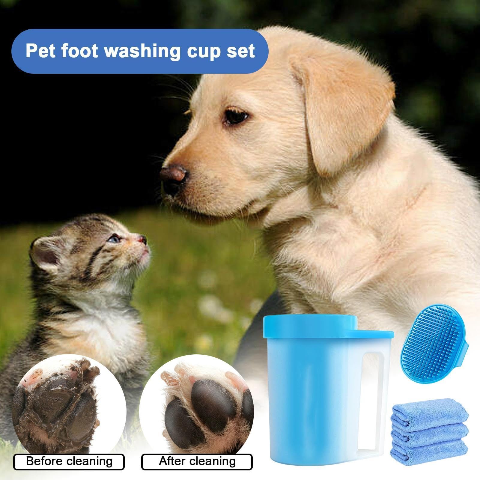 Paw Cleaning Tool | Pet Foot Washer | Cleaner, Dog Paw Care For Muddy Paw Cleanup, Outdoor Playtime Cleanup, Rainy Day Walks โ image 3