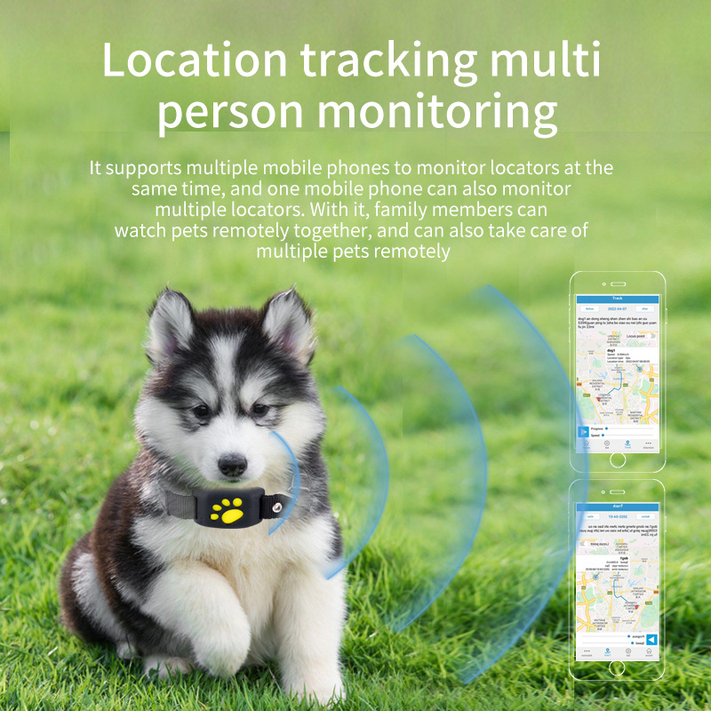 Pink Real-Time Pet GPS Tracker Locator - Magnetic Charging, Multi-Mode Positioning for Dogs & Cats — image 4