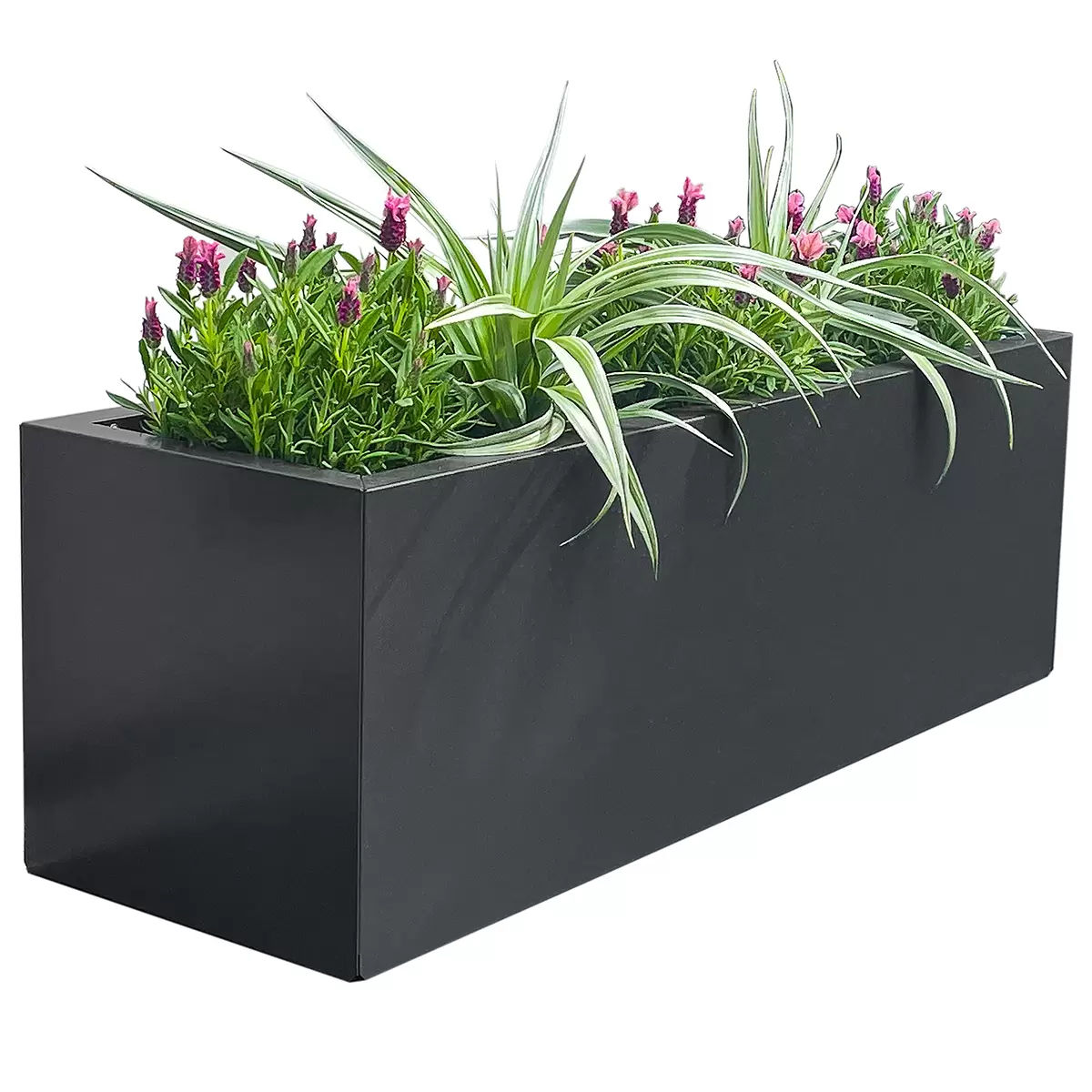Metal Designer Planter Box 900 x 300 x 300mm Charcoal โ image 2