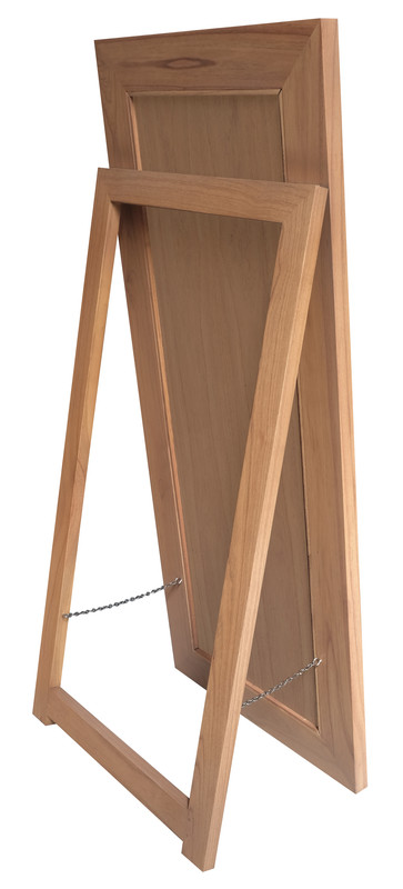 Manhattan Solid Timber Frame Standing Mirror - Nautral — image 3