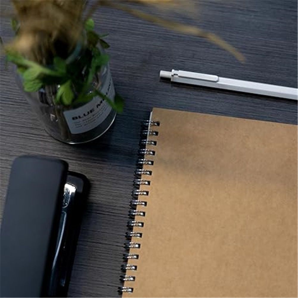 B5 Spiral Notebook/Spiral Journal Unruled, Thick Blank Paper & Hard Kraft Cover, 60 Sheets (120 Pages), 3-Pack, 9.8" x 6.65" โ image 3
