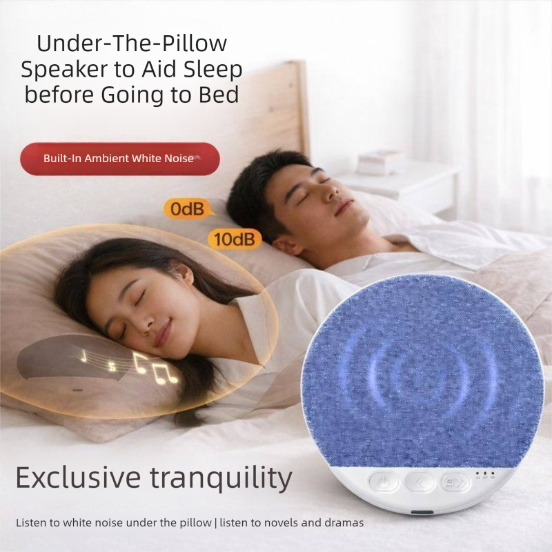 Under Pillow Sleep Speaker - 96 x 12 mm Ultra Thin Design, Type-C Rechargeable White Noise Speaker for Bedtime Relaxation, Home and Travel — image 4