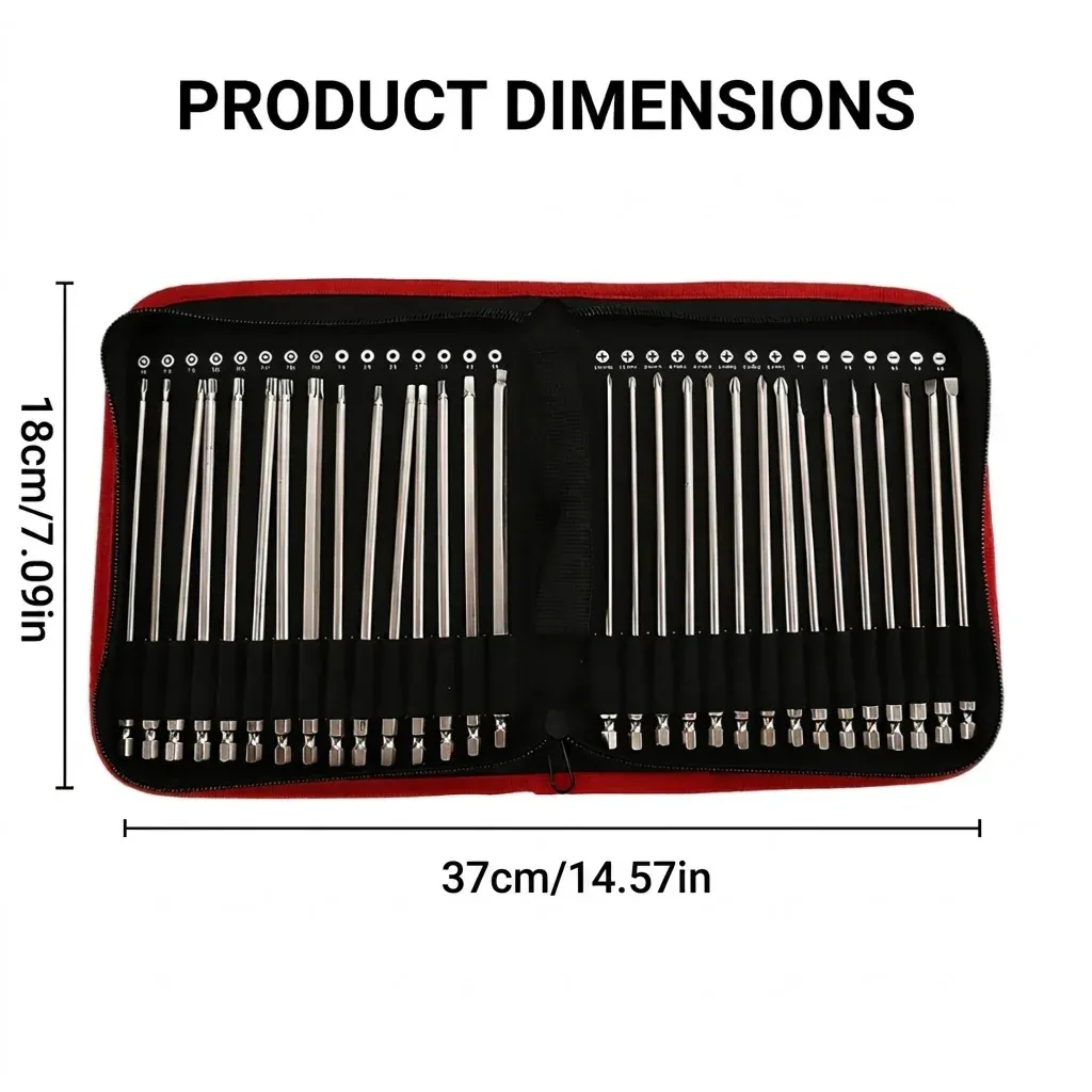 30Pcs 150mm Screwdriver Bit Set Power Tool Accessory Kit For Home Repair Use โ image 3