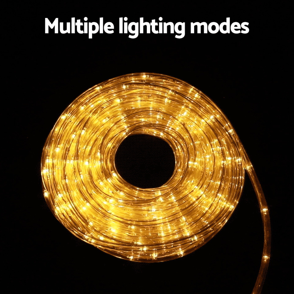 Jingle Jollys 20M Christmas Lights String Rope Light Decorations 600 LED Warm — image 5