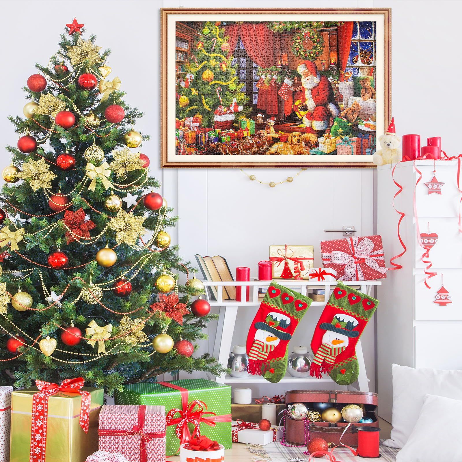 Christmas Holiday Advent Calendar, Puzzle Retro Educational Toys, Winter Holiday Puzzle Christmas Surprise Gift for Kids and Adults — image 5