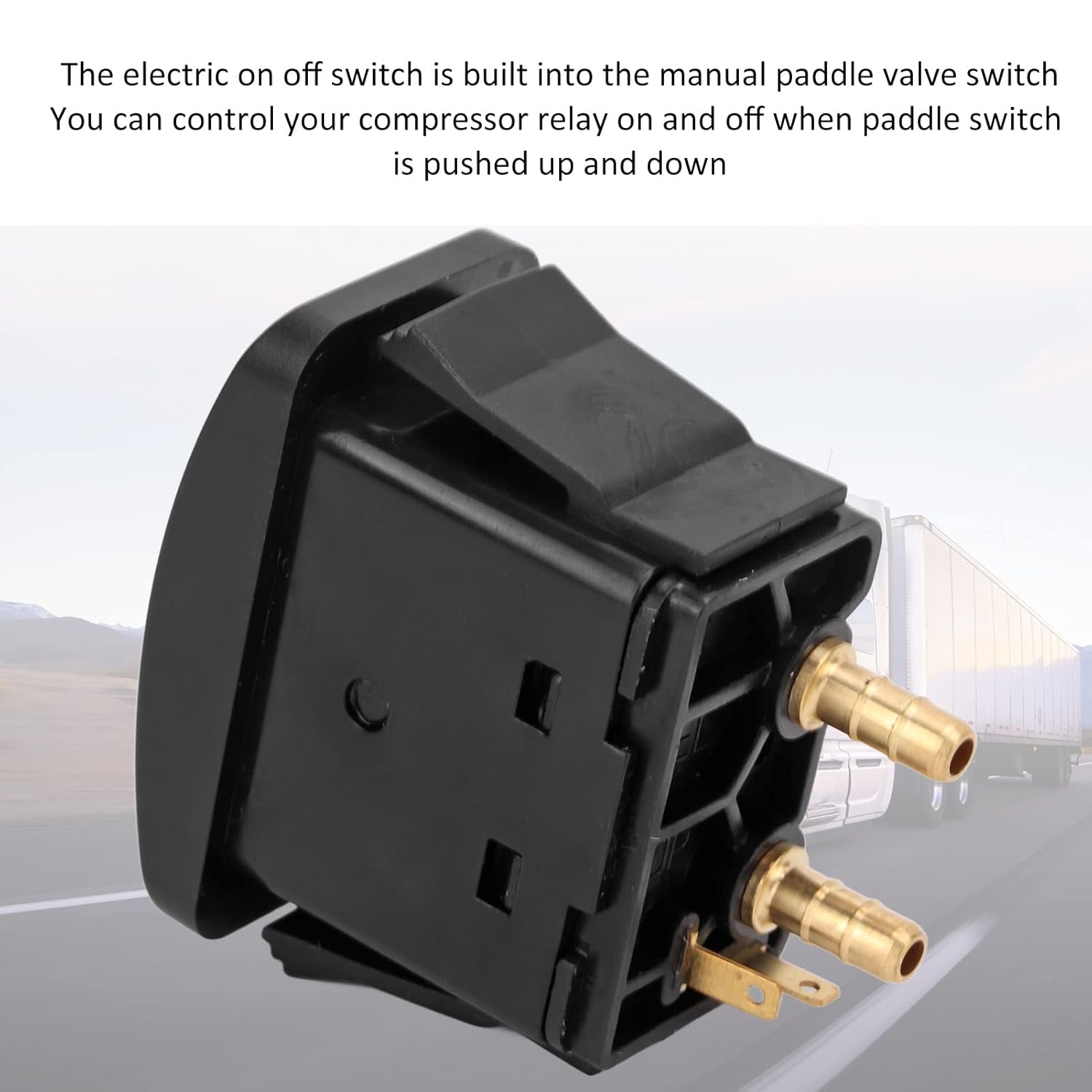 Air Spring Activation Switch Electric Cab Seat Valve Switch Paddle Type Push to Snap Tab ON Off ON Compressor Accessory Air Ride Suspension Control Switch โ image 2