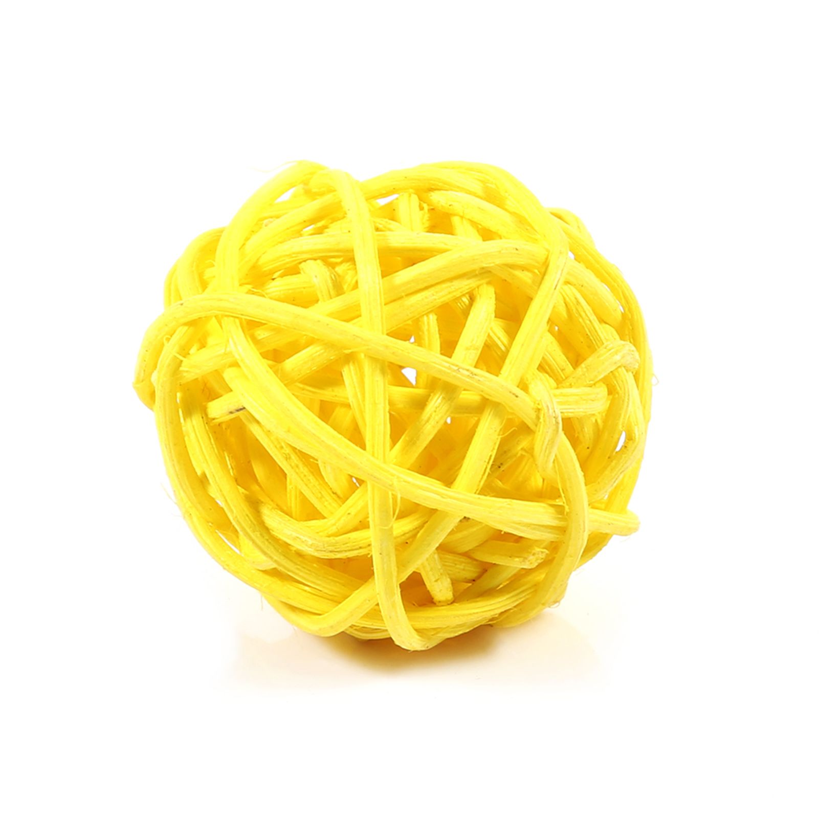 20Pcs Decorative Rattan Balls Ornaments Wedding Christmas Birthday Party Decorations (Yellow) โ image 2