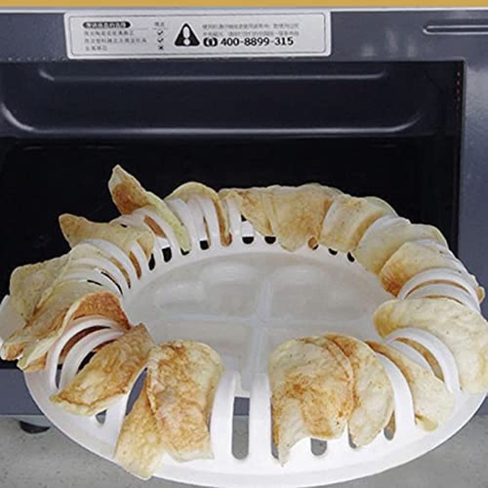 Microwave Potato Vegetable Chip Maker, Fruit Potato Crisp Chip Slicer, Potato Chips Maker for Kitchen — image 4