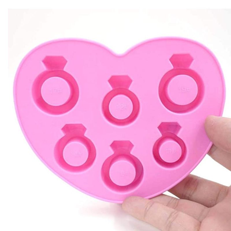 1 Pack Diamond Ring Resin Silicone Epoxy Resin Casting Mold for Jewelry and Pendant Making Valentine’s Day Ideal Gift DIY — image 5