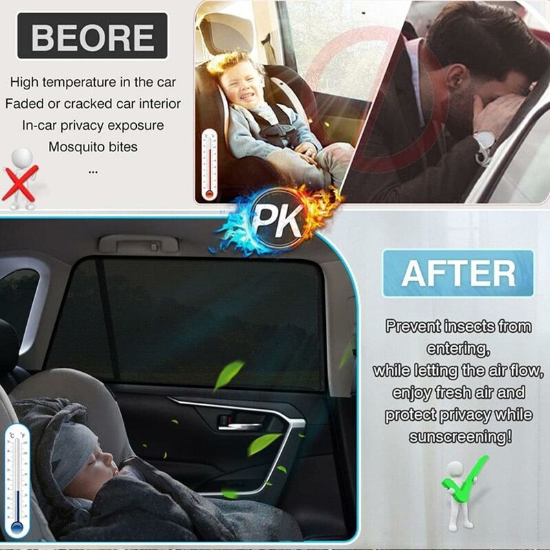magnetic mosquito net for car trunk โ image 3