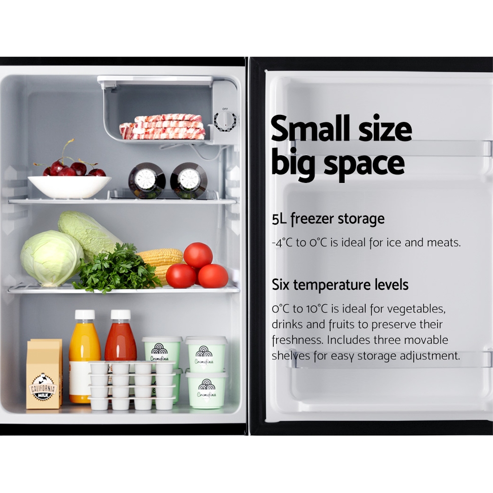 Devanti 70L Bar Fridge Black — image 5