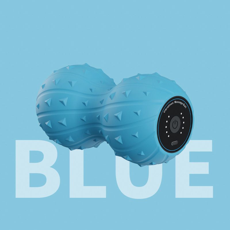 vibration massage ball, peanut massage ball, deep tissue massage, muscle relaxation, fascia release, fitness recovery, post-workout relief, yoga โ image 6