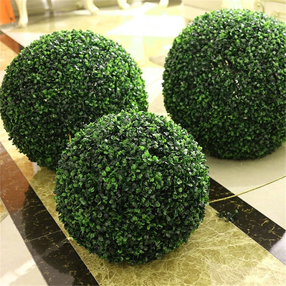 Green Plastic Plant Ball Decoration Home Outdoor Wedding Party Decoration Plants Grass Ball โ image 5