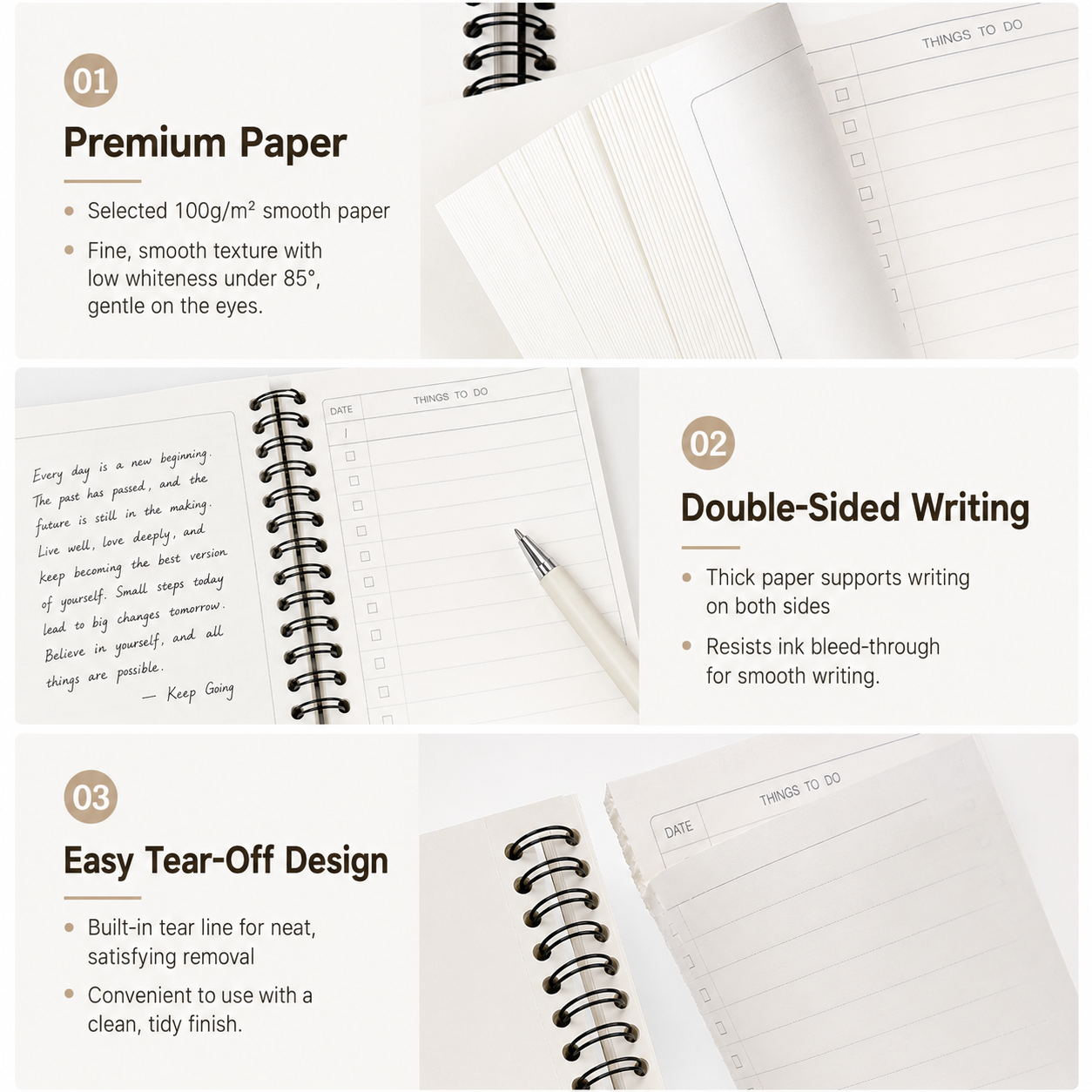 Fruit Series To Do List Notebook (Guava) โ Spiral Bound Journal with Cute Fruit Cover, 80 Sheets, Portable Planner for Daily Notes, Study, Office and Personal โ image 4
