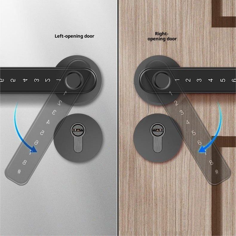 [New] Smart Lock Fingerprint Door Lock,Lock Smart Lock Keyless Entry Door Lock Reader,Home Bedroom Apartment(Black) — image 3