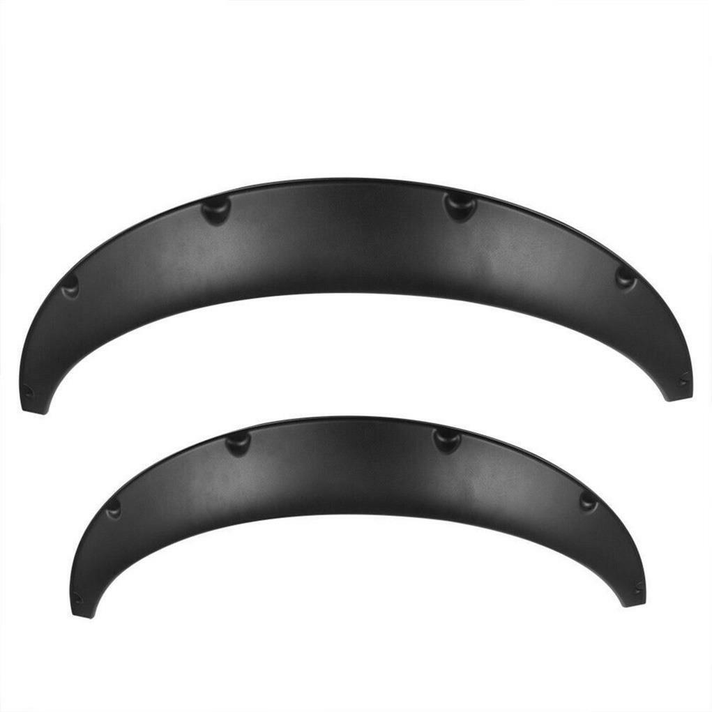 4 Pcs Universal Car Fender Flares Flexible Durable Body Wheel Extra Wide Arches — image 2