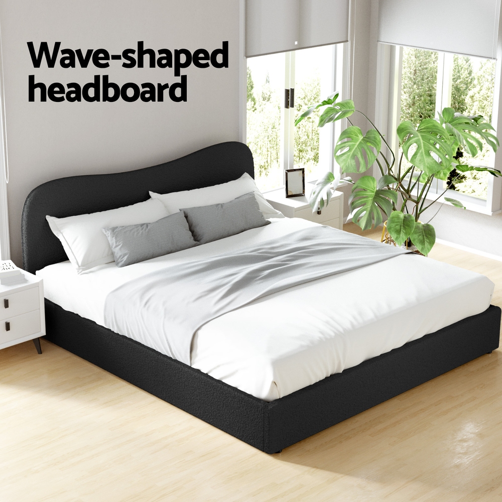 Artiss Bed Frame King Size Boucle DARA โ image 5
