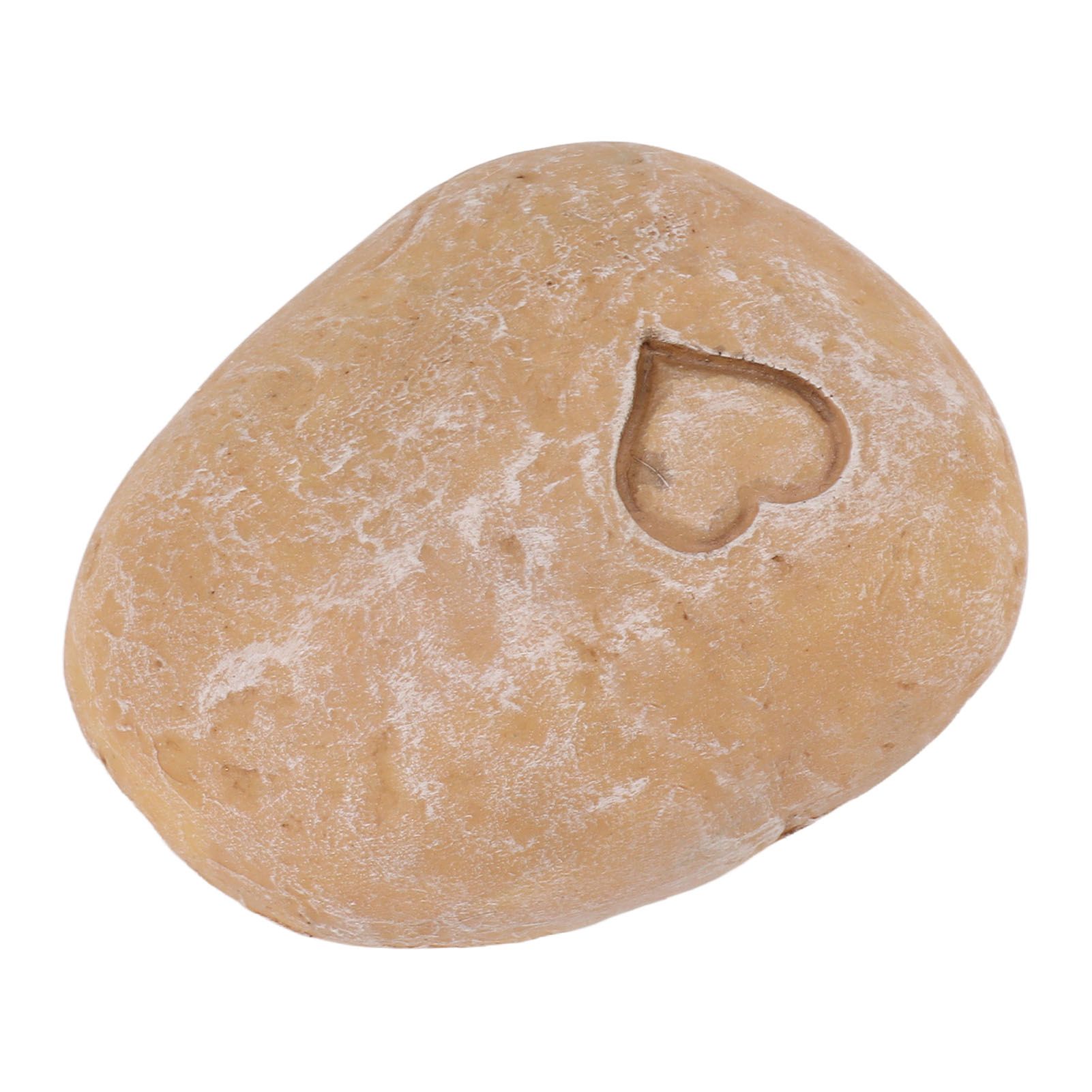 Pet Memorial Garden Stone DIY Lettering Simulation Pebbles Pet Grave Marker for Dogs Cats Love Stone Sand Color โ image 2