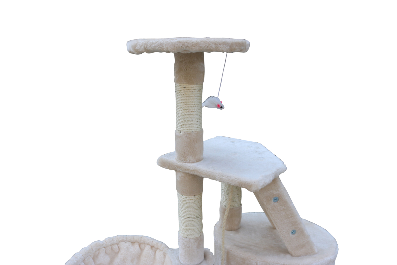 YES4PETS 120 cm Multi level Cat Kitten Scratching Post Tree-Beige — image 5