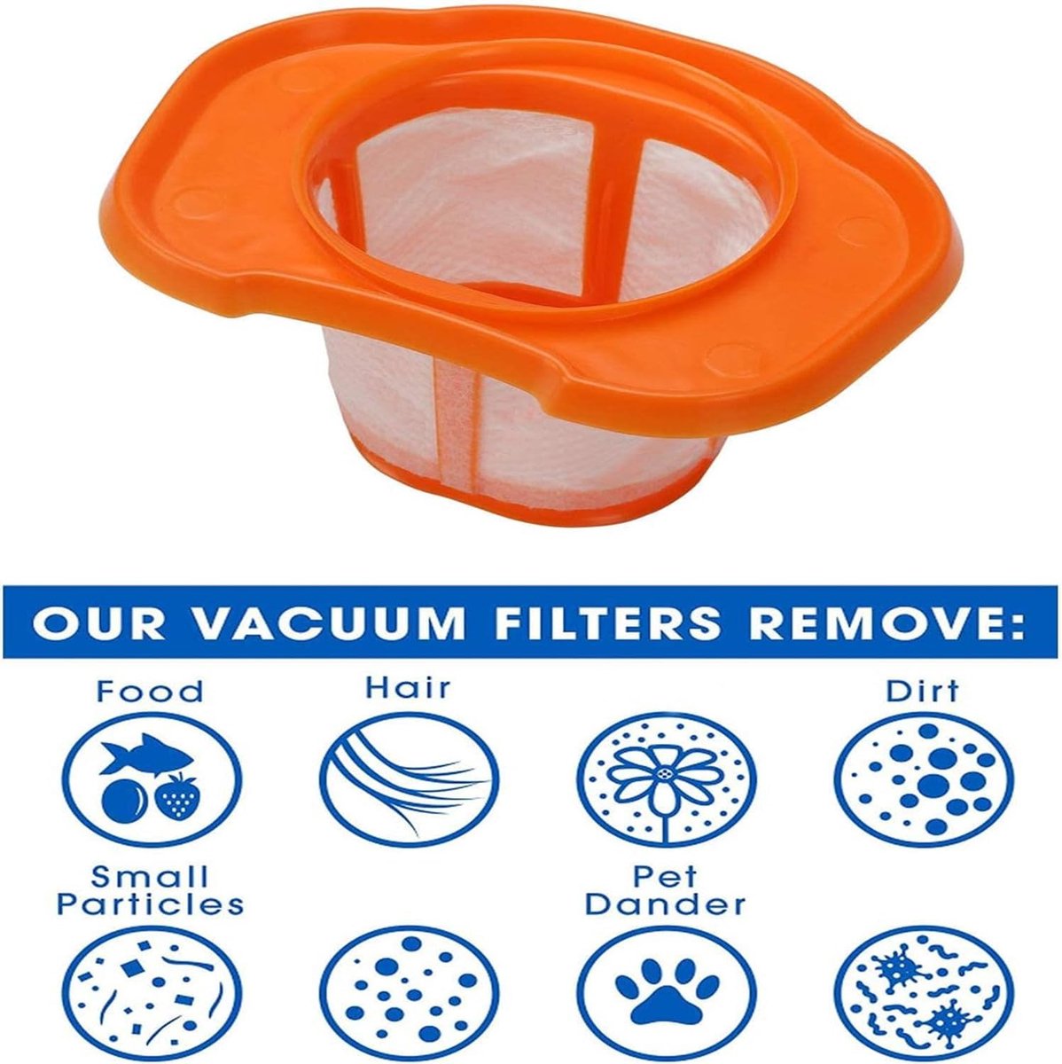 3 pieces - Filter accessories - Suitable for Black & Decker BHHV520BT BHHV520BFP BHHV320B BHHV320J BHHV520BF BHHV520JF - Dust filters - Fine dust filters — image 5