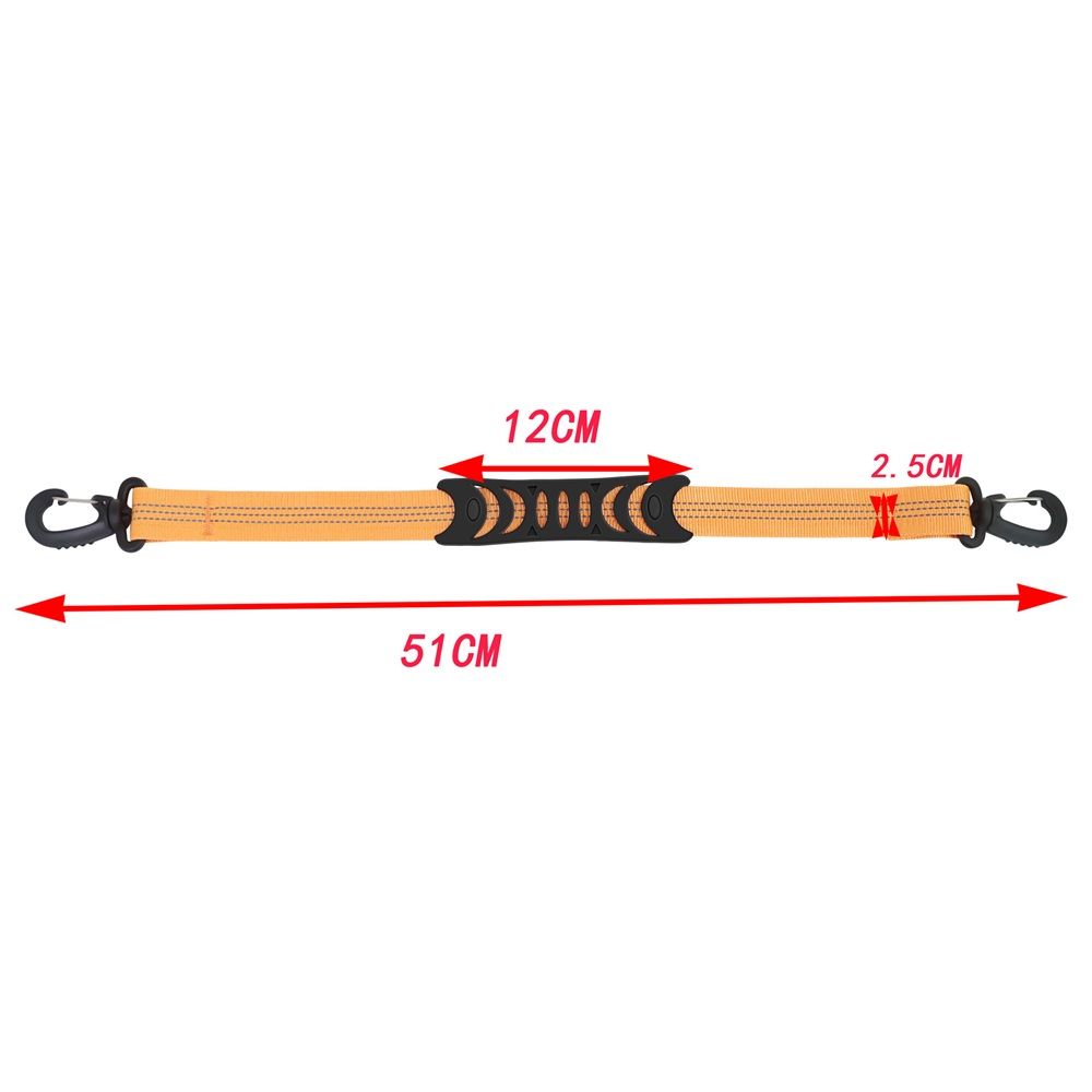 4 pcs Ski and Boot Carrier Straps, 20.07x1 Inch Portable Ski Carrier Straps with Anti-Skid Pad and Double-Ended Buckles, Winter โ image 4