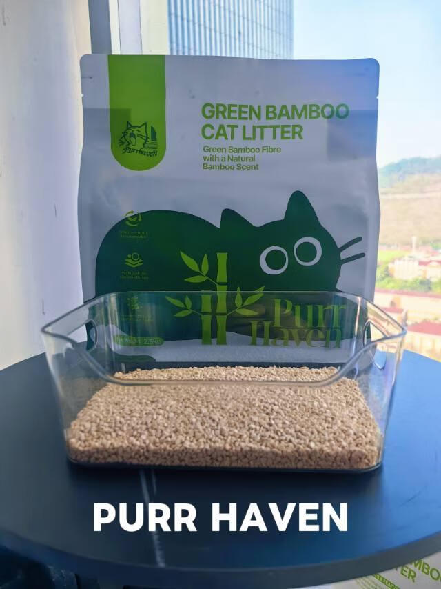 Purr Haven Green Bamboo Cat Litter | 10 Carton | 6 Packs Per Carton | 2.5kg Per Pack — image 3