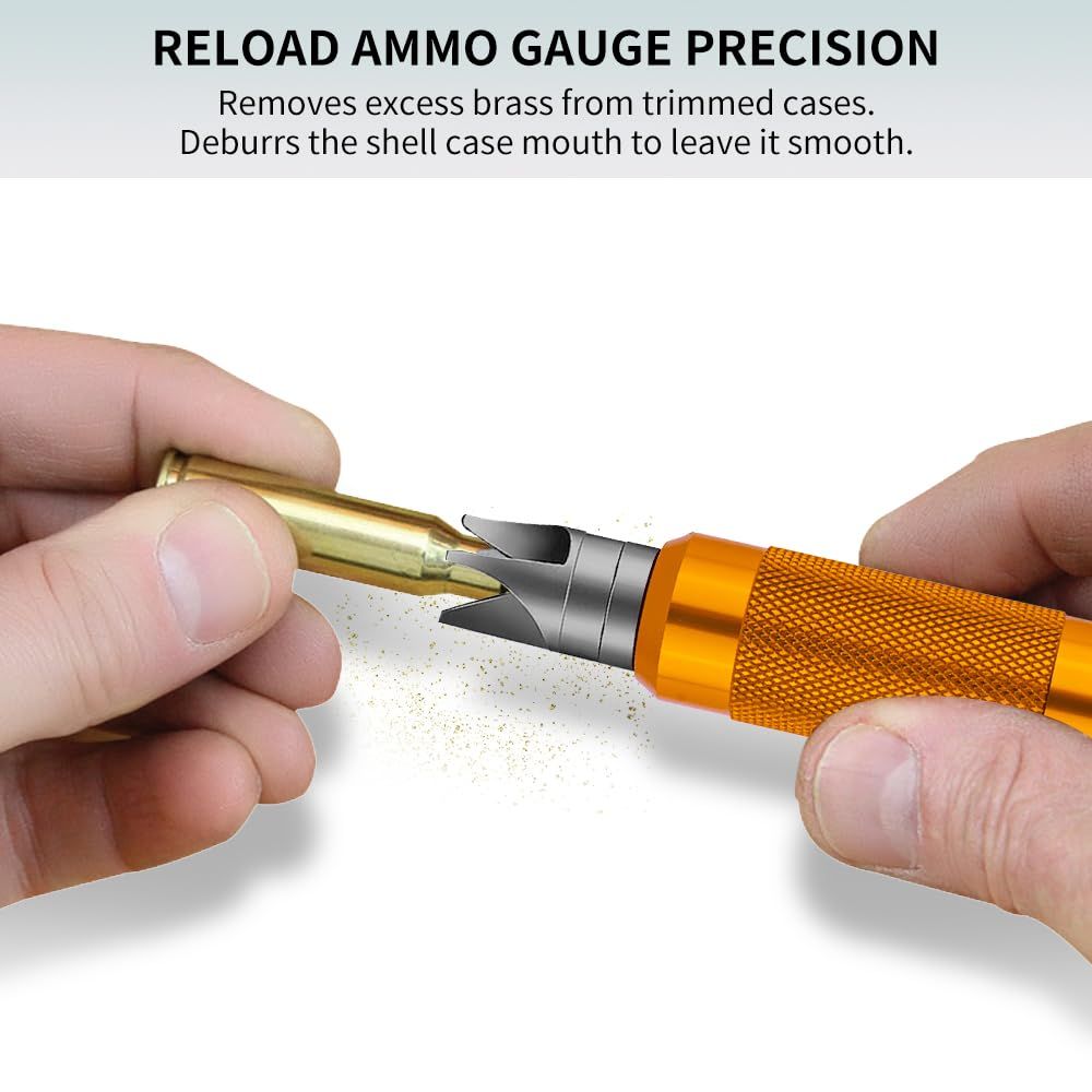 Case Multi-Tool for Case Trimmer, Crafting Case Pocket Cleaner, Reamer and Chamfer -Reloading Tool for .17 to .45 Caliber — image 4