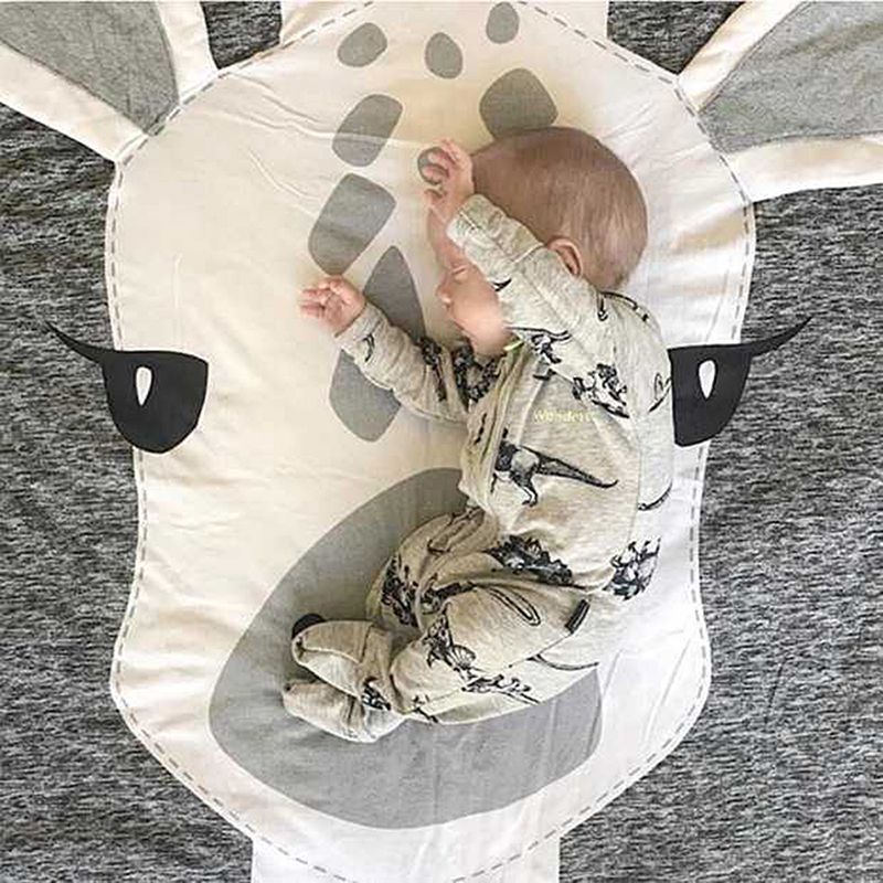 Play Mat Cute Cartoon Animals Cotton Crawling Mat for Baby Children — image 4