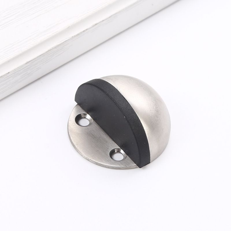 2 pcsFloor Door Stopper, Snowboard Hanger Storage Stainless Steel Sound Dampening Door Stop Bumper Wall Protetor Display