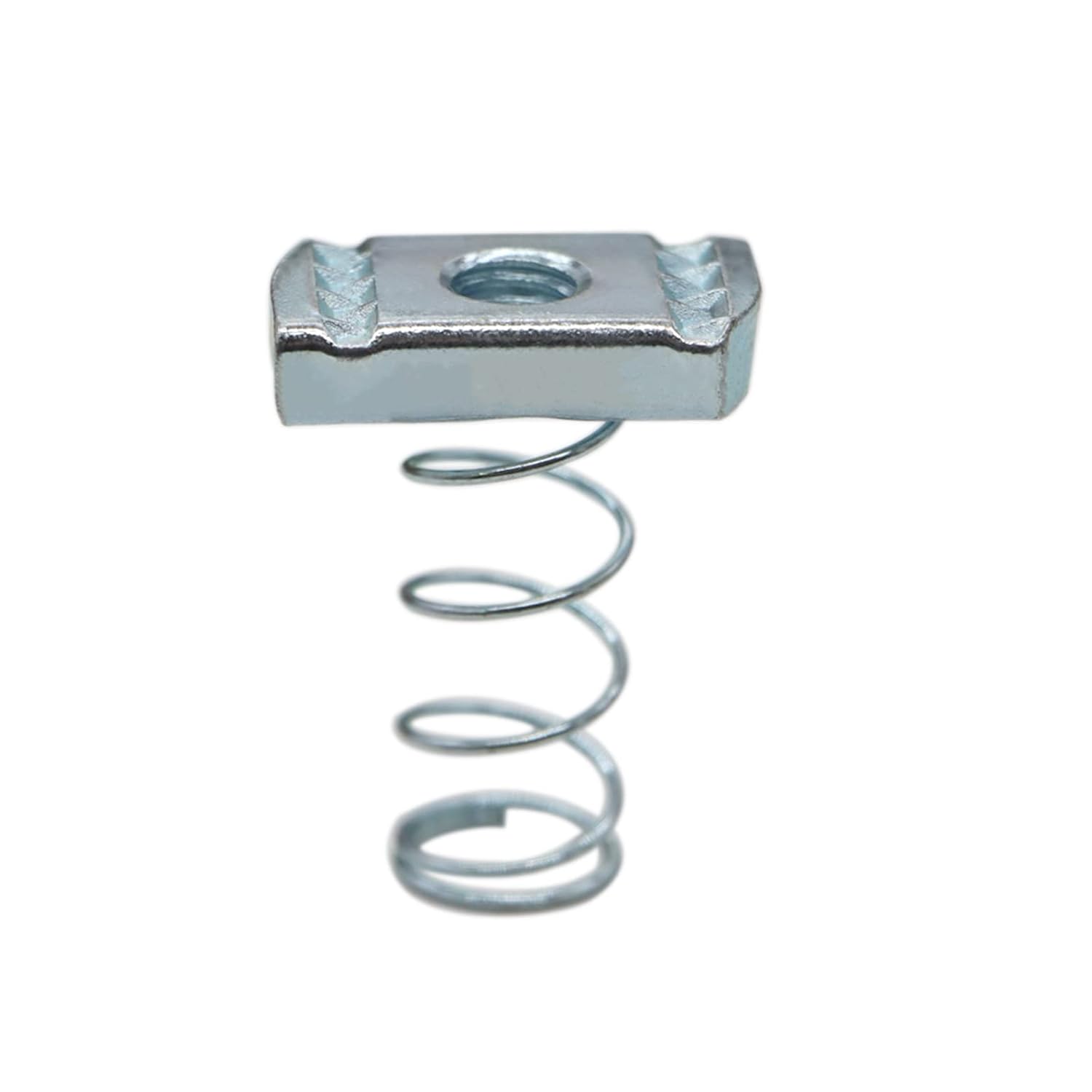 Strut Channel Nuts, 1/4"-20 Spring Channel Nut with Zinc Electroplate Finish, Long Spring Nuts Great for Use with Unistrut Channels (10 Pack) โ image 4