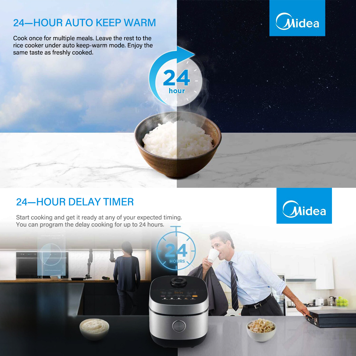 Midea 5L Rice Cooker Non-Stick Multi-functionality 24-Hour Auto Keep Warm — image 6