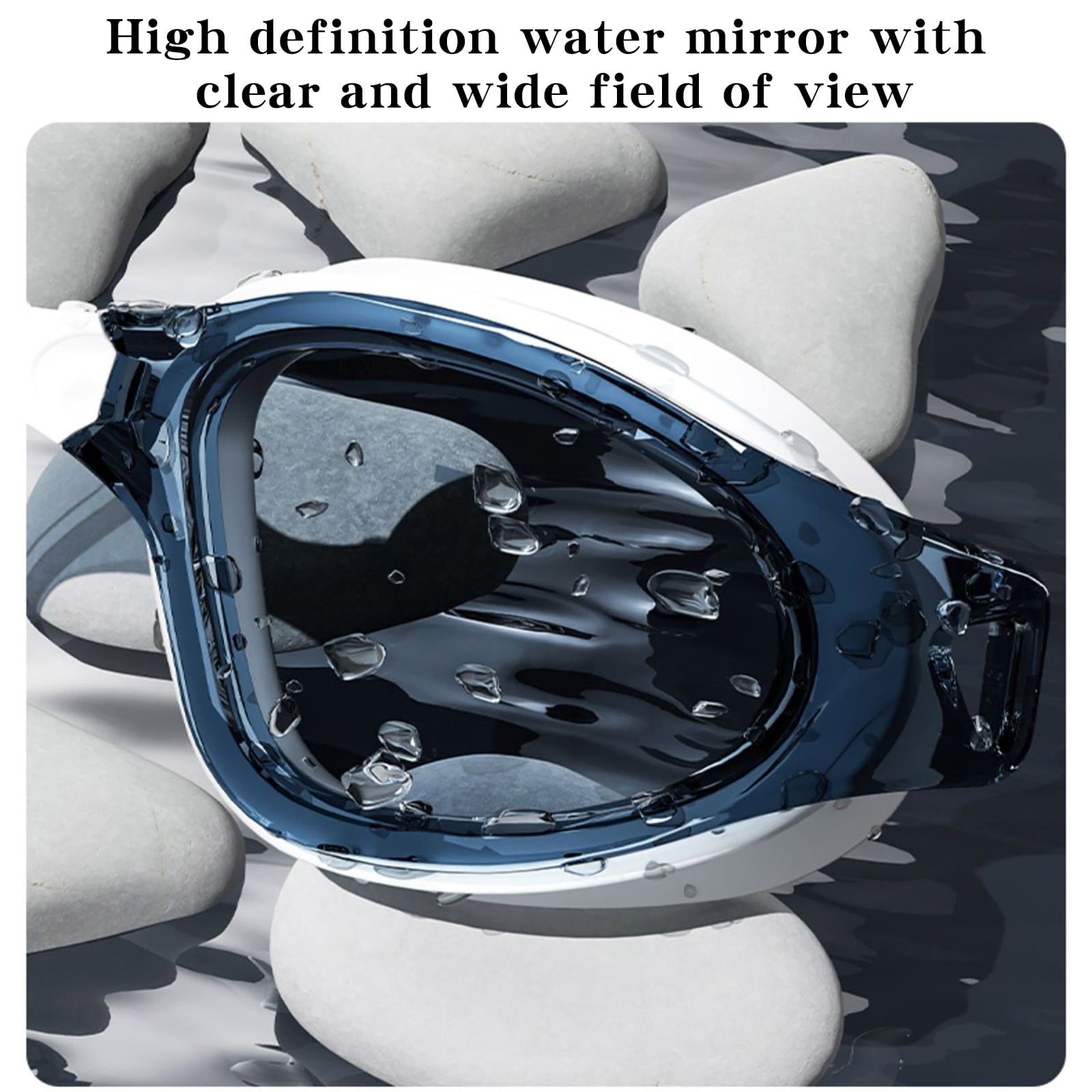 Large Frame Swim Goggles for Adults - Electroplated Anti-Fog HD Myopia Swimming Goggles with Adjustable Nose Cover, Leak-Proof Seal for Men & Women, Pool & — image 6