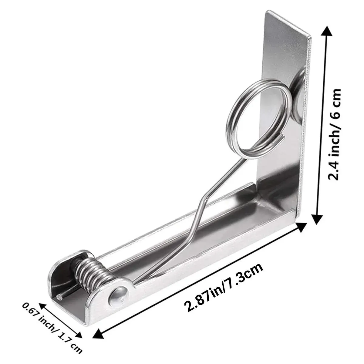 6pcs Stainless Steel Tablecloth Clips Table Cover Holders for Desktop Picnic β image 3