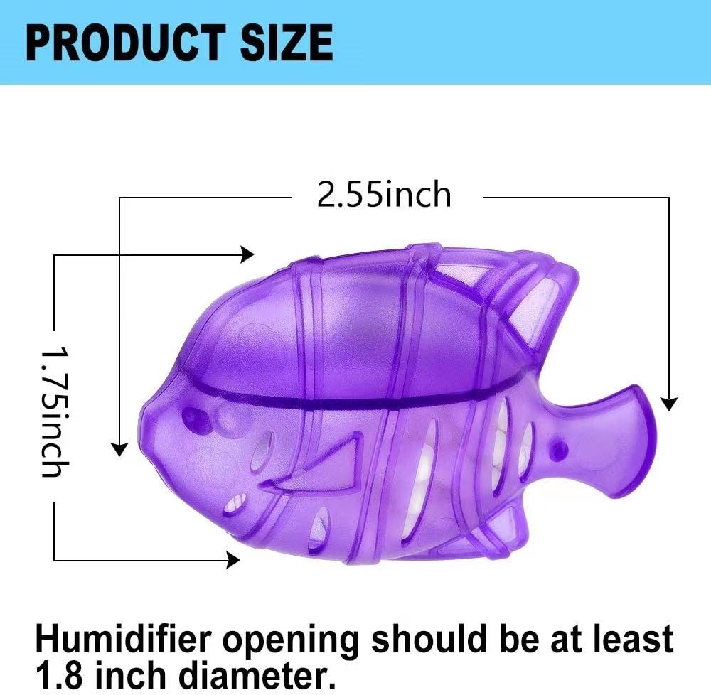 4 PCS Universal Humidifier Tank Cleaner, Warm & Cool Mist Humidifiers, Fish Tank,Compatible with Drop, Droplet, Adorable(Purple) — image 5