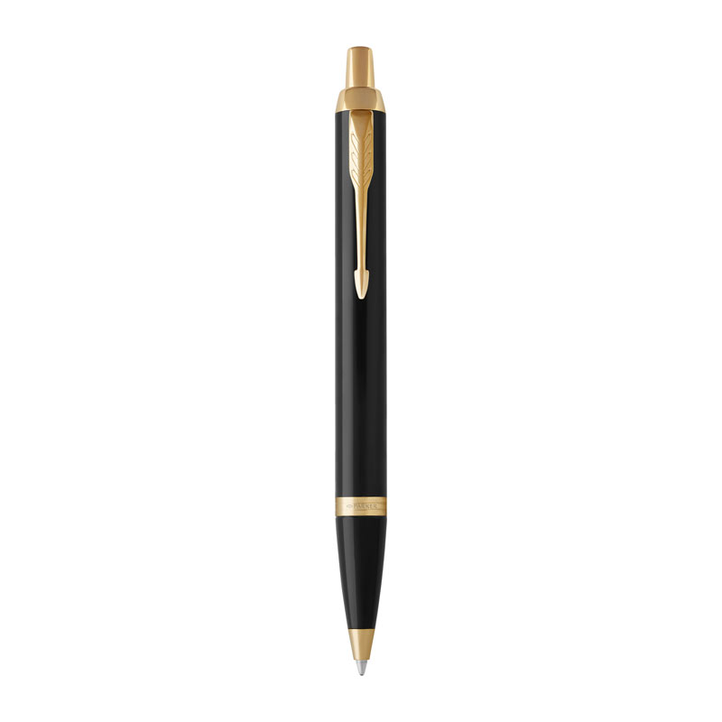 PARKER IM Black Gd Trm Ball Pen Md Blu โ image 2