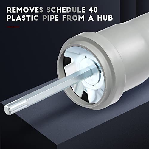 Plumbing PVC Pipe Reamer, Pipe Fitting Tools for 1/2" Speed Power Drill, Pipe Reamer Tool Inside Pipe Cutter for PVC Pipe(3 Inch) โ image 3