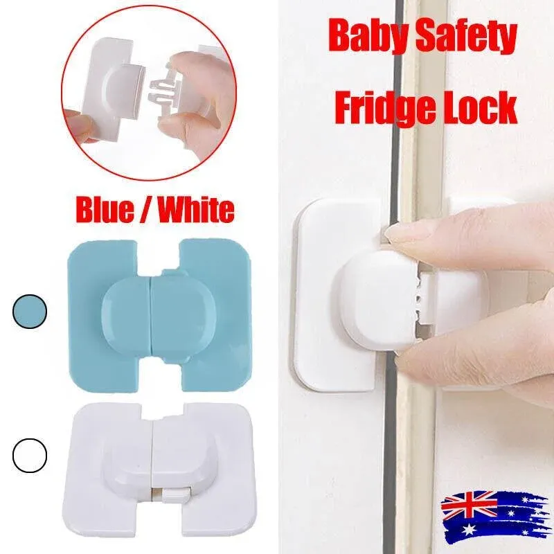 Baby Pet Safety Fridge Lock Au Kid Proof Cabinet Drawer Cupboard Door Child Au โ image 2